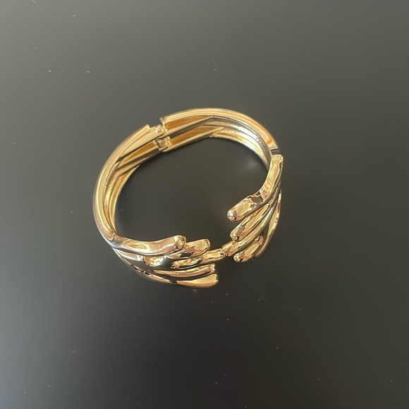 18K Gold Plated Cuff Bracelet- Women - Picture 2 of 7